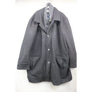 Michael Kors Full Zip w/Buttons Wool Blend Mid Length Coat-3X-Lined